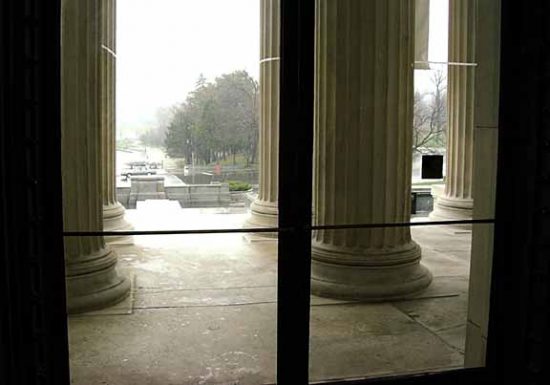 Looking Out From the Albright-Knox Art Gallery
